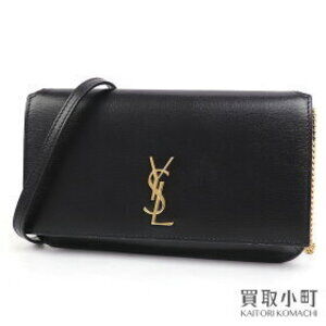 Saint Laurent Yves Phone Holder Strap Shoulder Bag Black Bag crossbody